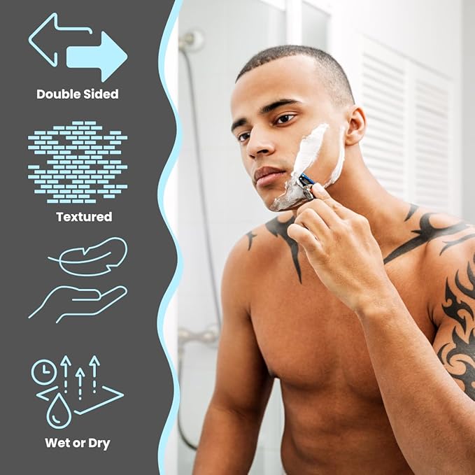 Large Disposable Face Towels, Facial Wipes, Super Soft and Thick Shaving Face