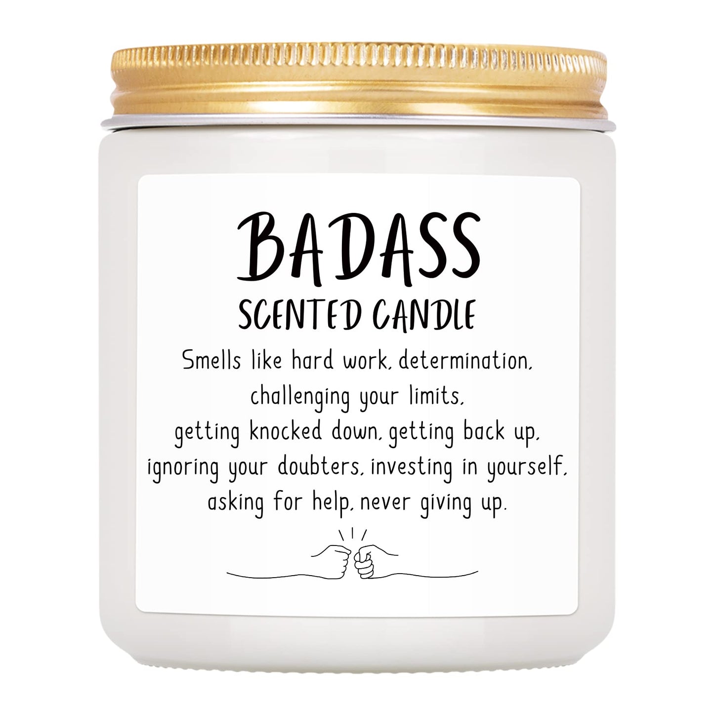 Sinsufur Congratulations Gifts for Women, Inspirationalfor Friends Coworkers, Birthday Christmas for Women - Boss Lady, New Job, Promotion Gift, 7oz Badass Scented Candle