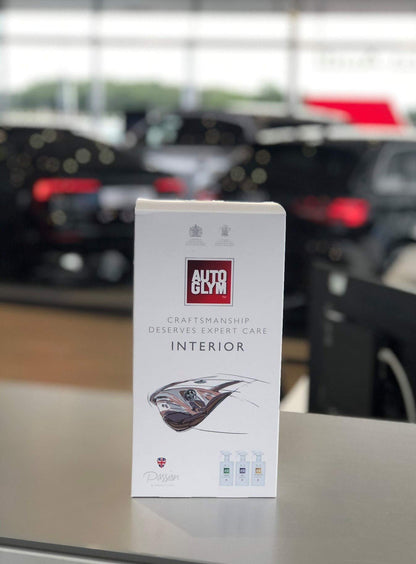 Autoglym The Collection - Perfect Interiors -- The Ideal Car Cleaning Kit That Includes Interior Shampoo, Fast Glass, and Vinyl & Rubber Care and AF500 Autofresh, 500ml,Transparent