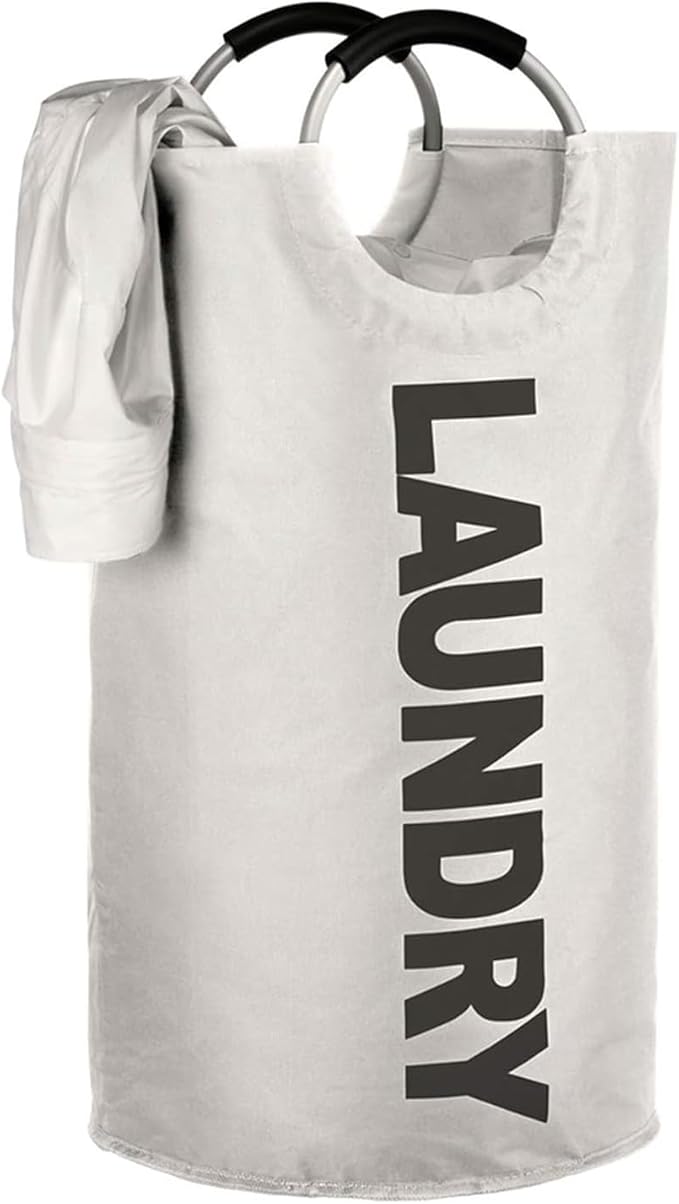 WOOHA 125L Large laundrybasket, Collapsible laundry hamper, Tall Clothes