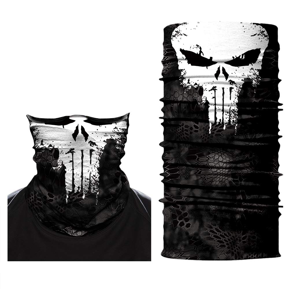 ShopINess Unisex Tube Scarf Adult Multifunctional Headband Bandana Neck Gaiter for Motorbike Sport Parties Halloween and Carnival Outdoor Activities Movie Characters (Alien)