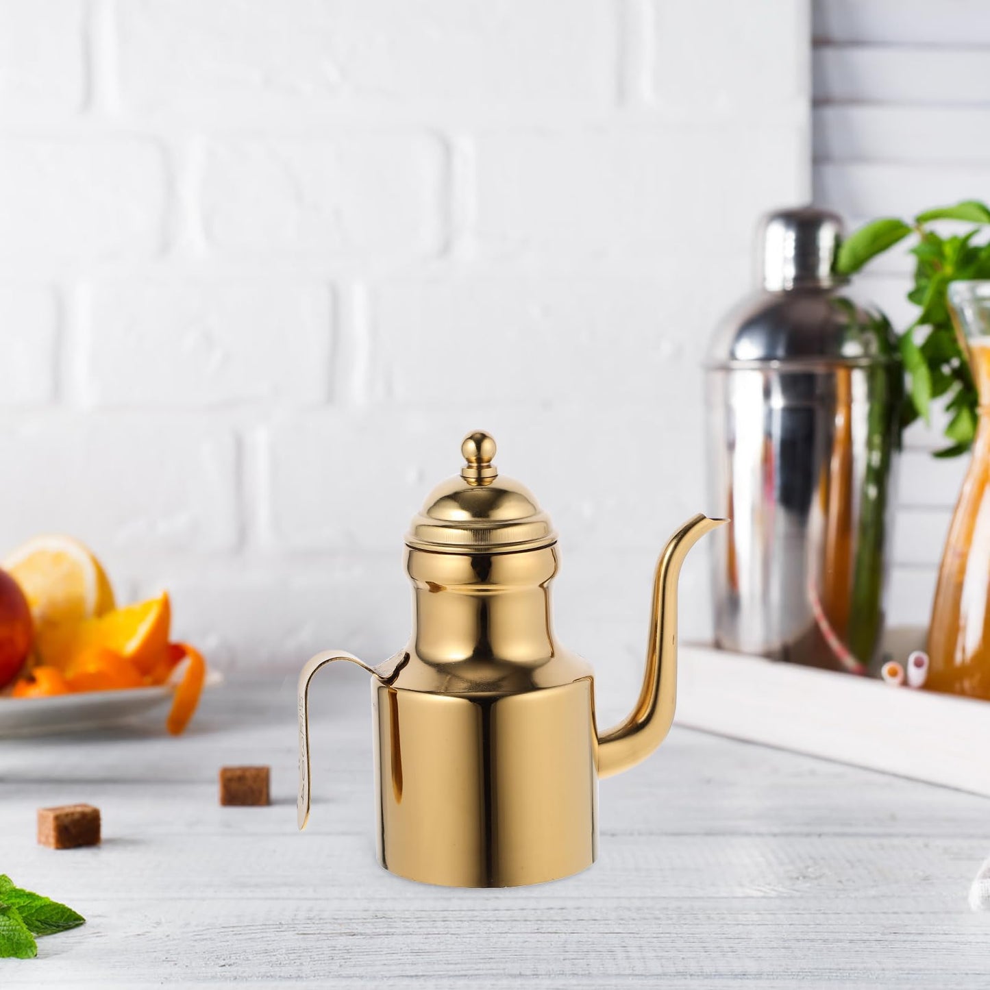 1pcs Olive Oil Dispensers Bottle: Stainless Steel Large Oil Storage Container Metal Grease Container Kitchen Grease Pot Great for Kitchen Cooking BBQ(11OZ)