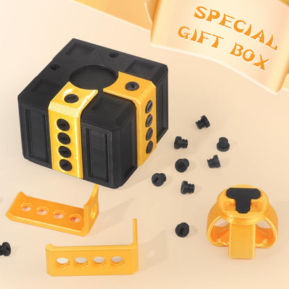 critigulf annoying kids Christmas gifts funny gift box for money and card holder.large gag prank case with screws. (purple and white)