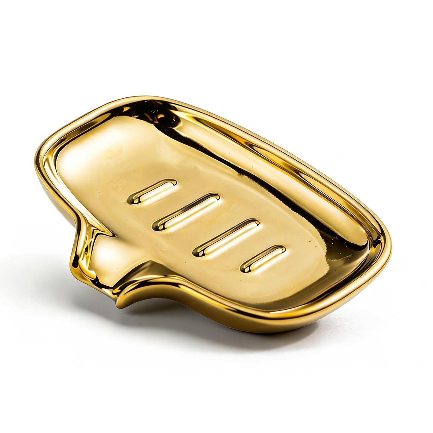 Ovatheria Polished Gold Soap Dish
