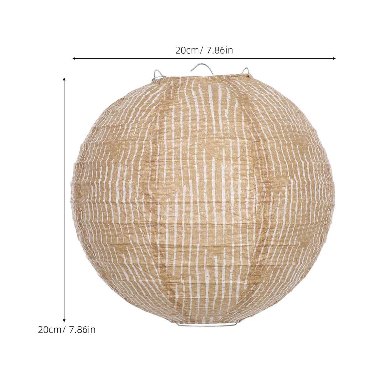Ipetboom 3pcs Natural Burlap Lantern Lamp Shades, round Hanging Pendant Light Covers for Birthday, Wedding, and Party Decorations, Rustic Linen Fabric Lanterns for Home and Event Décor