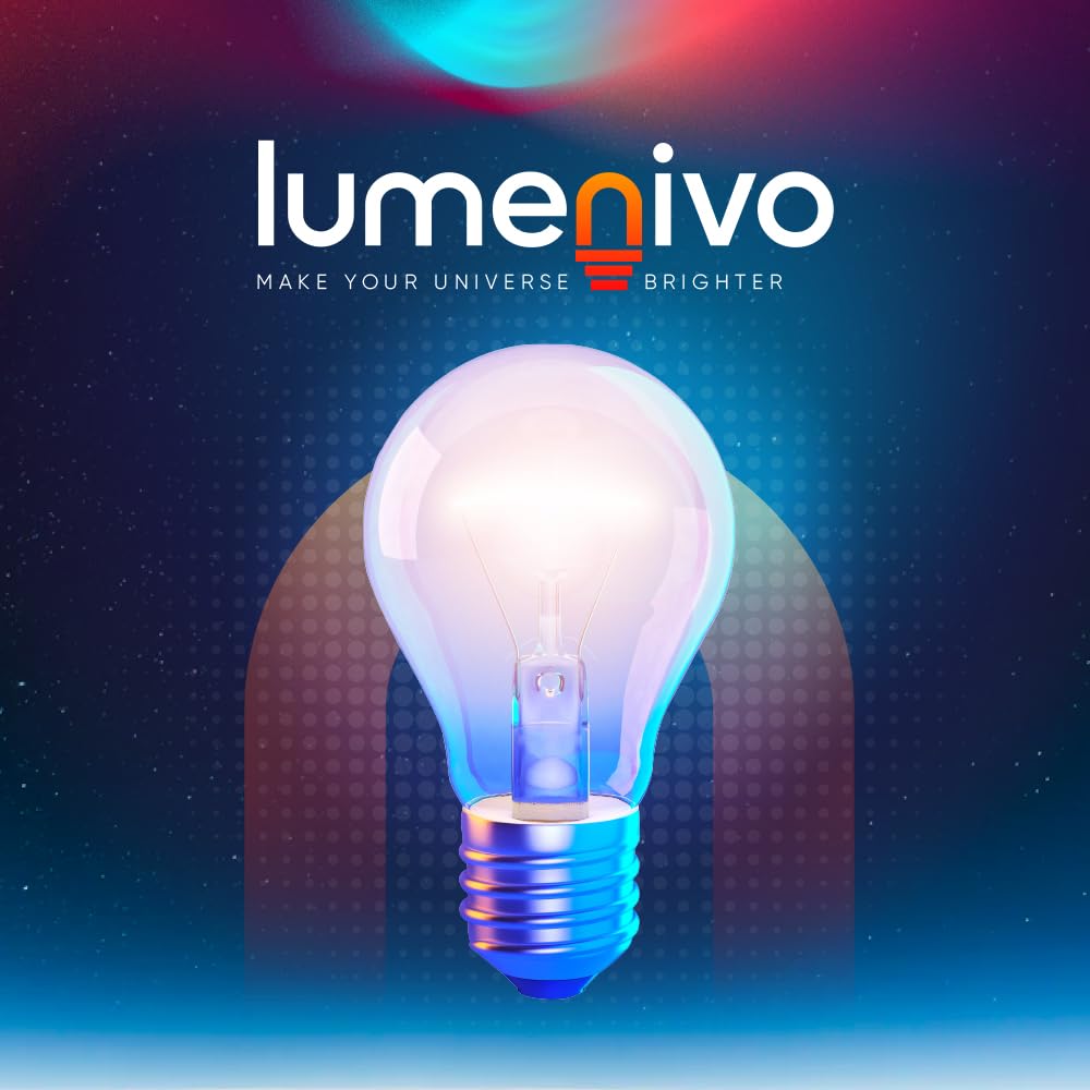 lumenivo 4W Replacement C7 Ceramic Blue Bulb 120V Incandescent Light Bulb for Holiday Decor, Small Night Light, Baby Showers, Christmas Bulbs - E12 Candelabra Base - 2 Pack