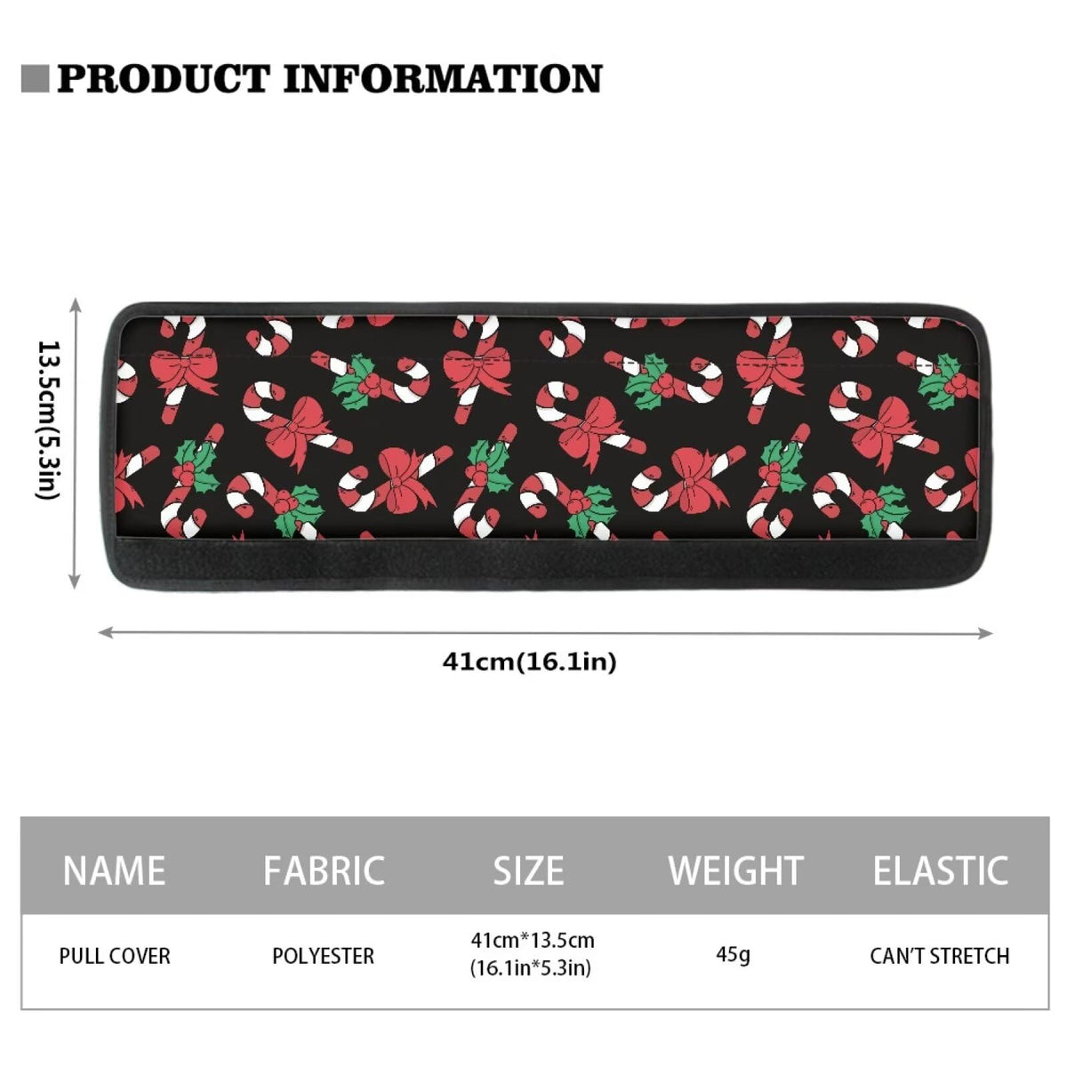 GLENLCWE Christmas Candy Print Refrigerator Door Handle Covers Protectors Kitchen Appliance Handles Kitchen Decor Protectors Anti-Static Stains Resistant,2PCs,Christmas Decorations