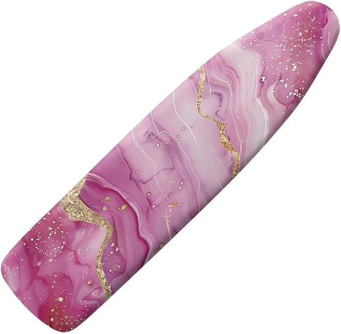 Pink Marble Ironing Board Cover Heat Reflective Anti-dust, Soft Fabric Cover