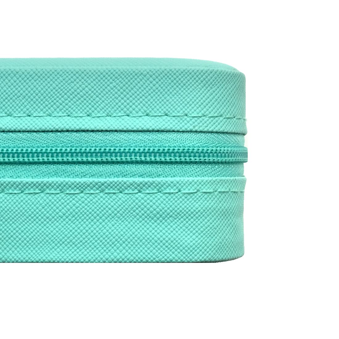 TRODANCE Mini Jewelry Travel Case, Small Portable Jewellry Organizer Box Portable Display Storage Box for Rings Earrings Necklaces, Gifts for Girl, Women, Wedding, Birthday, Mom, Mother's Day (Blue)