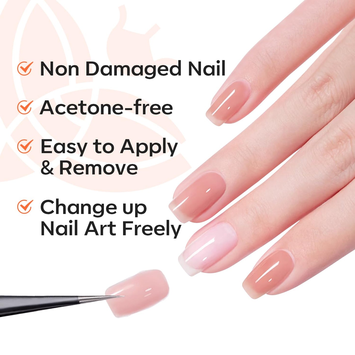 modelones 15 ml Nail Dehydrator and Primer, Acid Free Base Coat Natural Prep Dehydrate & Bond Primer Kit, Hema-Free Acrylic Nail Supplies