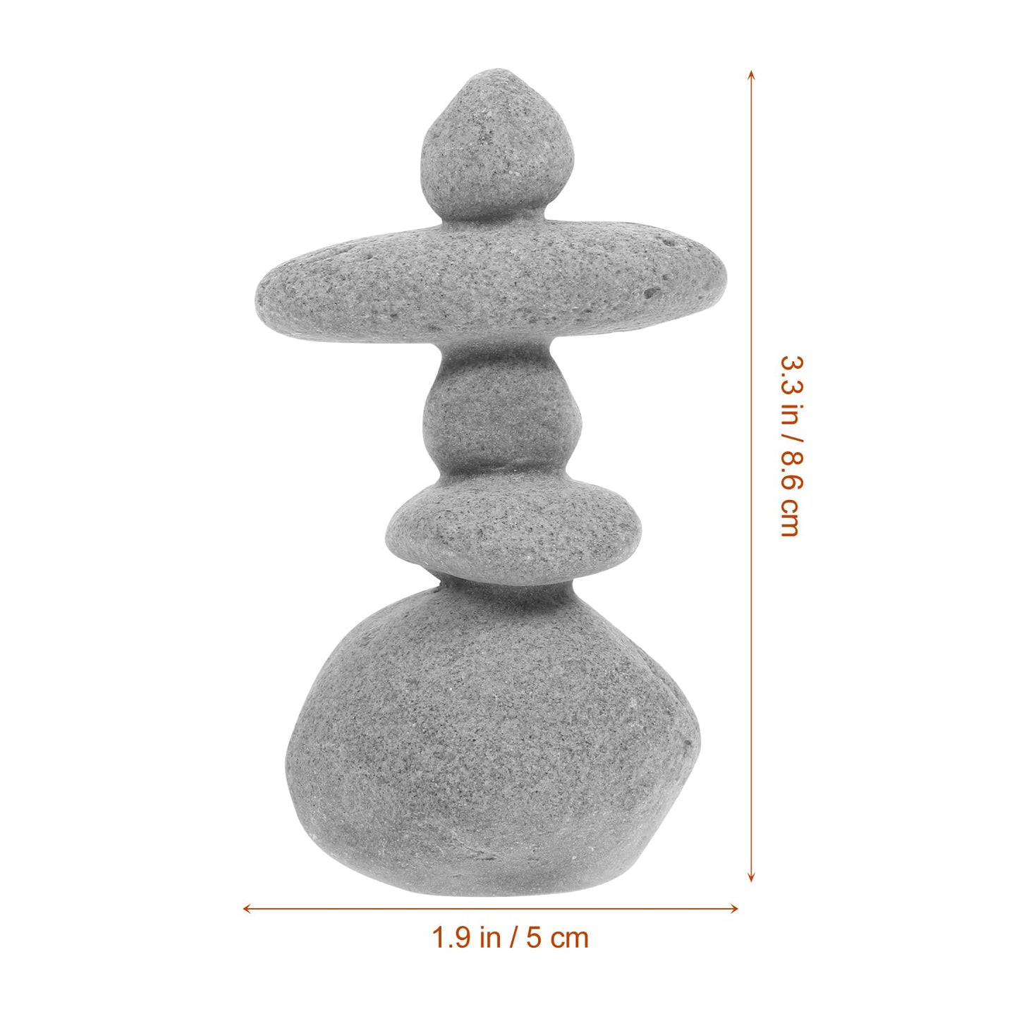 Rock Ornament Miniature Stone Decor for Aquarium Zen Garden Decor Flowerpot Stone Landscape Micro Landscape Accessory 3.38 X 1.96 X 1.37 in