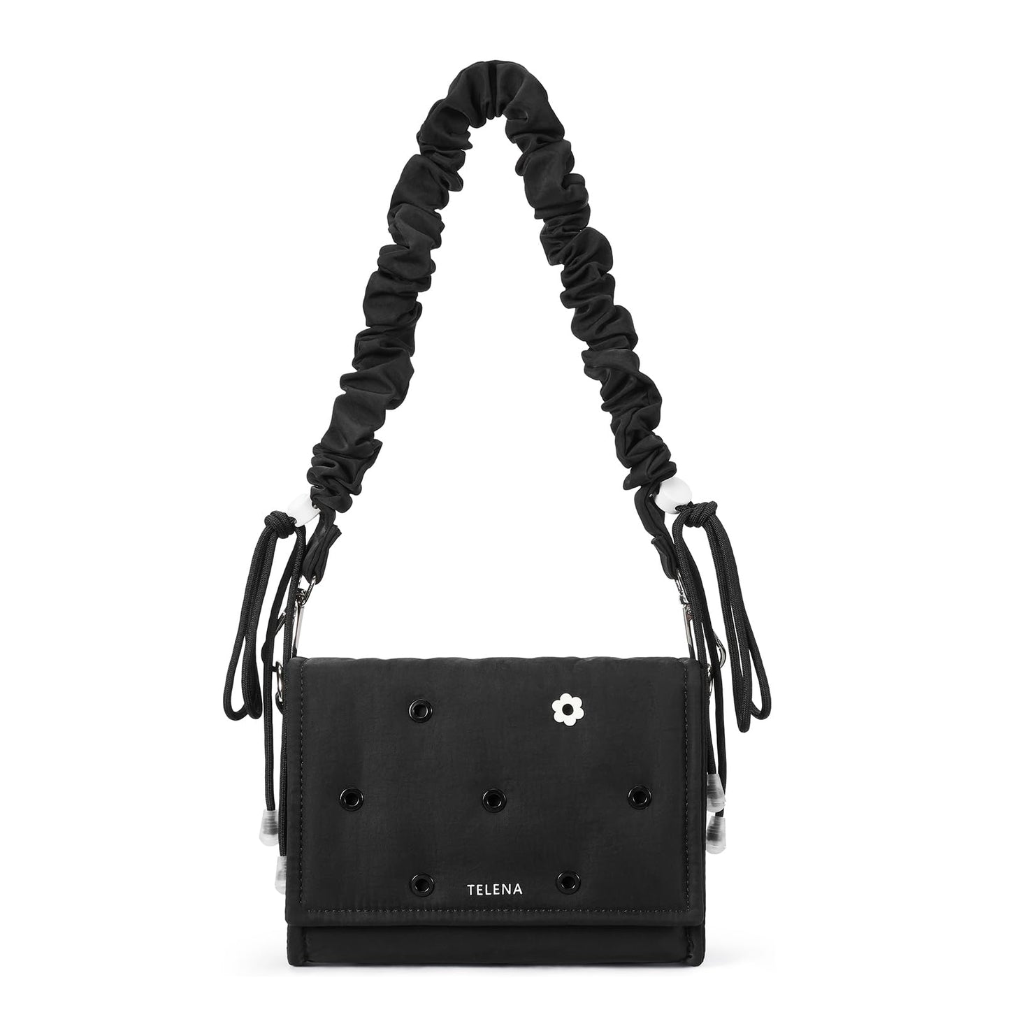 Telena Crossbody Bags for Women Cross Body Purse with Guitar Strap Lightweight Puffer Shoulder Bag for Travel
