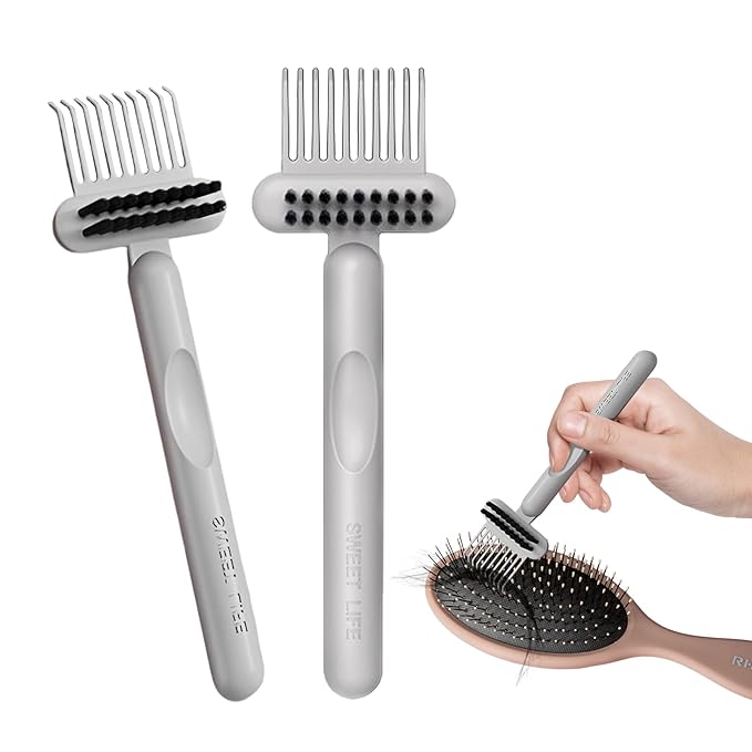 RHOS Hair Brush Cleaning Tool, 2-in-1 High-toughness Cleaning Claws and