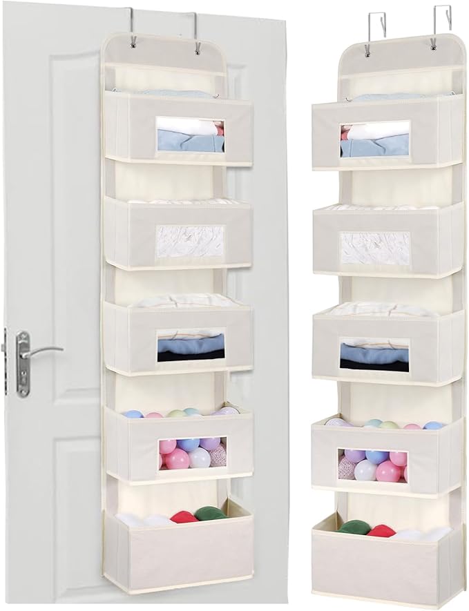 MAX Houser 5-Shelf Over The Door Hanging Organizer