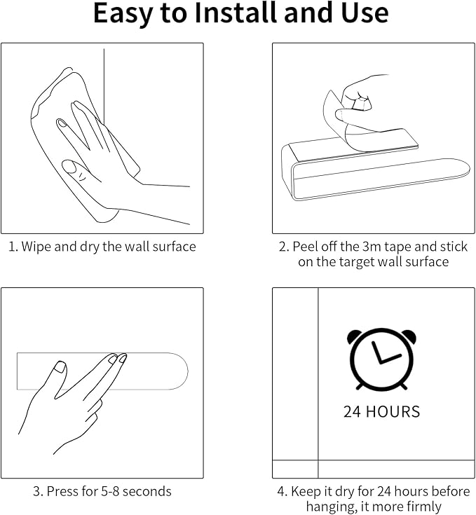 Hand Towel Holder, Self Adhesive Towel Racks