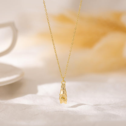 Plenky Gold Necklace for Women-14K Gold Plated Bat Dainty Simple Jewelry Necklace for Women Gifts