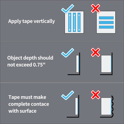 Art3d Double-Sided Mounting Tape (10FT), Multipurpose Removable Adhesive Foam Tape, Transparent, Household