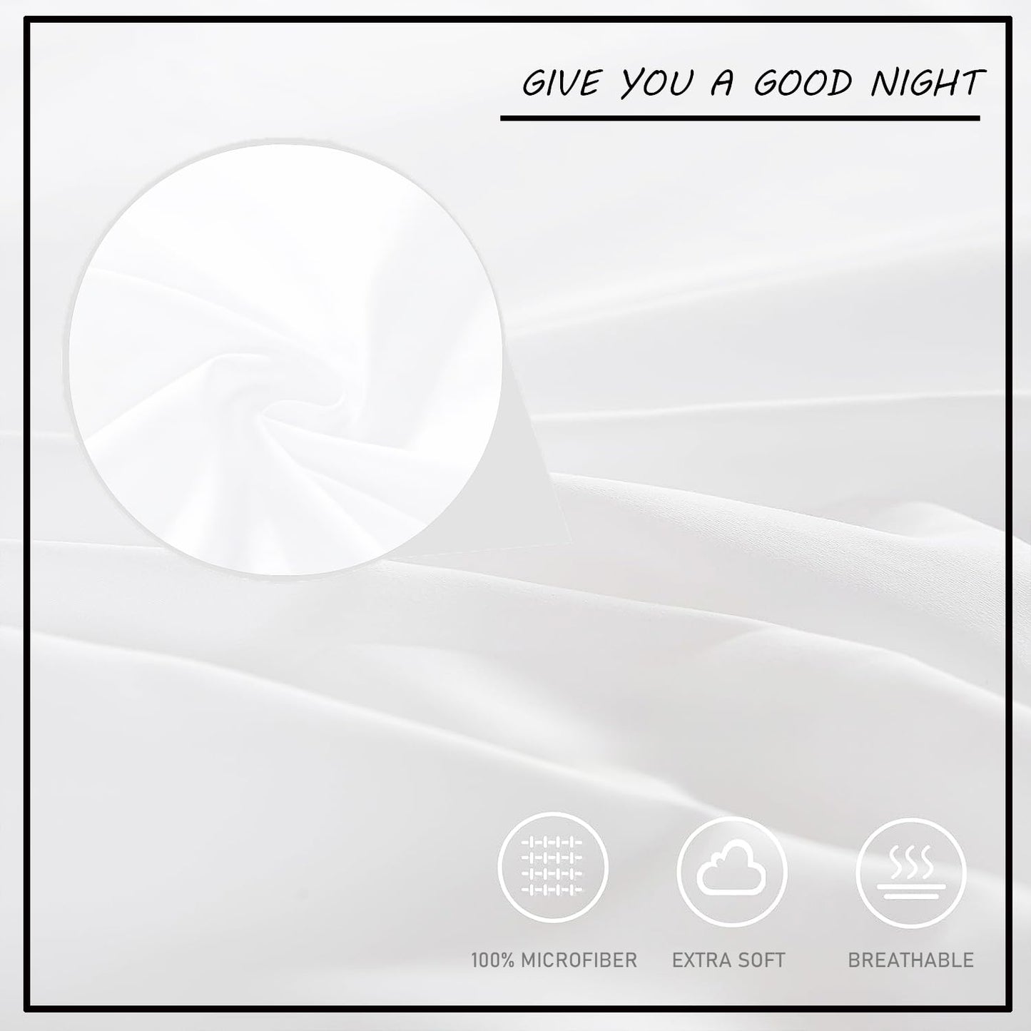 NOGAWA Abstract Wave Sheets Full Size, Coastal Blue Bed Sheets, Patterned Bedding Sheets & Pillowcases 4 Piece Set - Soft Microfiber Deep Pocket Fitted Sheet & Flat Sheet & 2 Pillow Cases