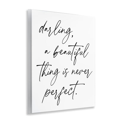Stupell Industries A Beautiful Thing Is Never Perfect Wall Plaque Art, design by Lettered and Lined, 14 x 11