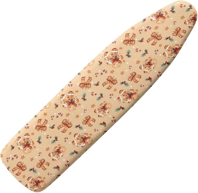 Gingerbread Ironing Board Cover 15x54 Inch, Bowknot Iron Board Cover