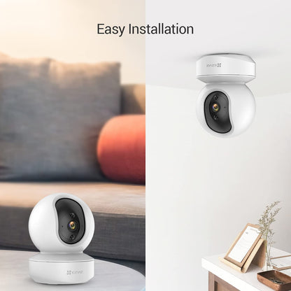 EZVIZ Indoor Camera No Monthly Fee, 256GB Supports, Baby Monitor Camera, Pet Camera. Motion Detection, Auto Tracking, Night Vision, Alarm, Two Way Audio, 2.4G Wifi, Alexa Google IFTTT Control(TY1 2MP)