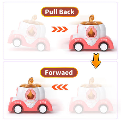 usrela Toys for 1 2 3 Year Old Girl Truck, 7-in-1 Girl Carrier Truck Car with Light & Sound, Toddler Girl Car Toys Age 1-3 2-4, Unicorn Toy Cars for 1 2 3 Year Old Girls Birthday