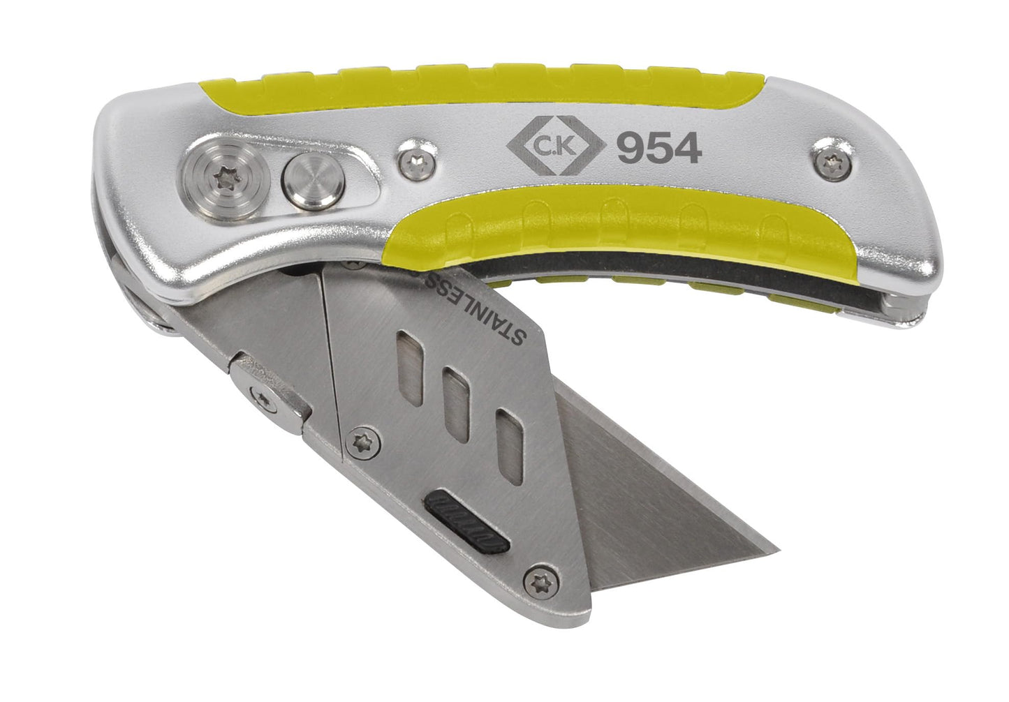 C.K T0954 Folding Utility Knife, Silver