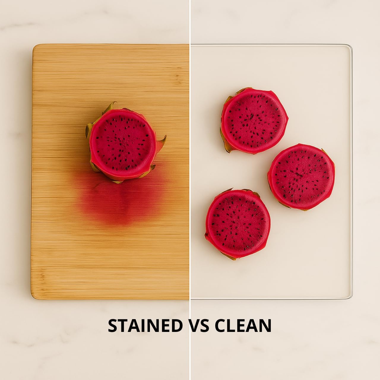 Set of 3 Acrylic Cutting Board with Counter Lip, Clear Cutting Board Set for Countertop Protector, Non-Slip Dough Mat, Minimalist Kitchen Decor, House Warming Gifts New Home(16.5"x12"/15"x10"/12"x8")