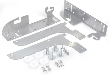 5WB-DMKIT Metal Door Shelf Mount Silver Kit for 5wb1 5wb2 5cw2 Organizer Basket Series RV Pull Out Wire Baskets Cabinet Kitchen Cookware Organizers Waste Containers