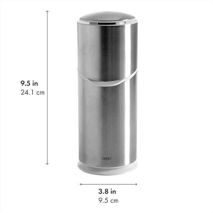 OXO Good Grips Stainless Steel Toothbrush Organizer, Bathroom Organizer and