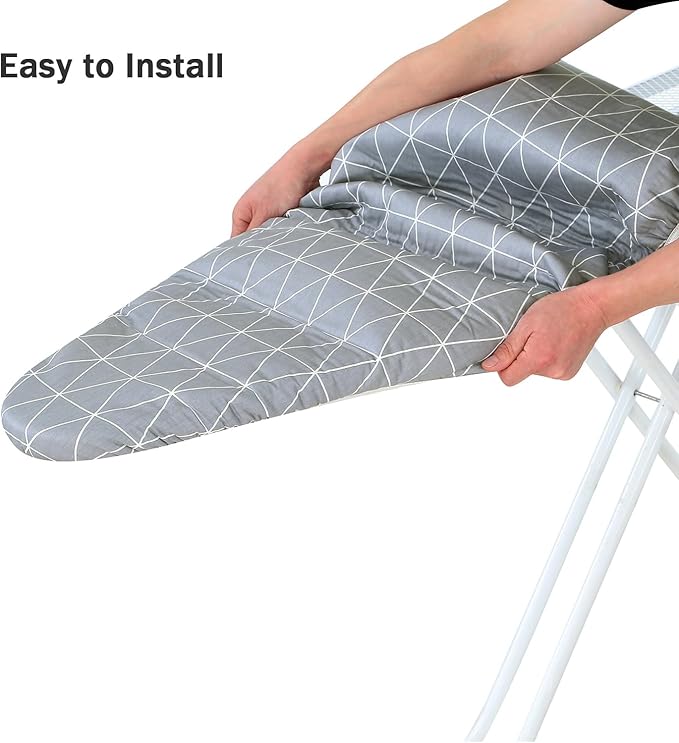 Ironing Board Cover and Pad Standard Size 15 x 54, 3 Pairs of Hook and Loop