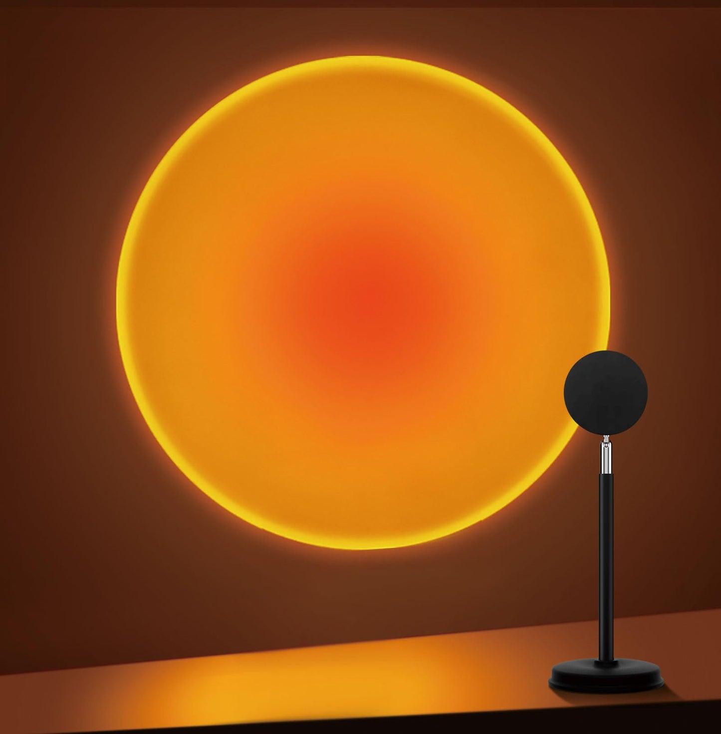 Tsrarey Sunset Lamp Projector,180 Degree Rotation Sun Projection Light Led Night Light Floor Lamp with USB Port,Sunset Lamps for Photography Party Bedroom Decor