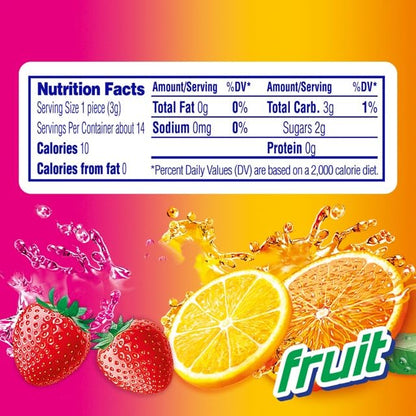 Mentos Halloween Trick or Treat Candy, Mint Chewy Roll, Fruit, Individually Wrapped Bulk Candy for Adults & Kids, Party, Concessions, Office, Non-Melting, 14 Count (Pack of 15) - Packaging May Vary