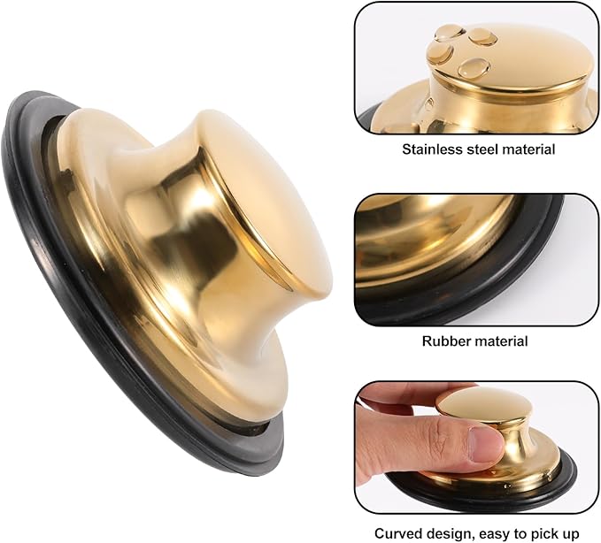 RQYEKDO Kitchen Sink Strainers Sink Stopper Kits, Stainless Steel Sink Drain
