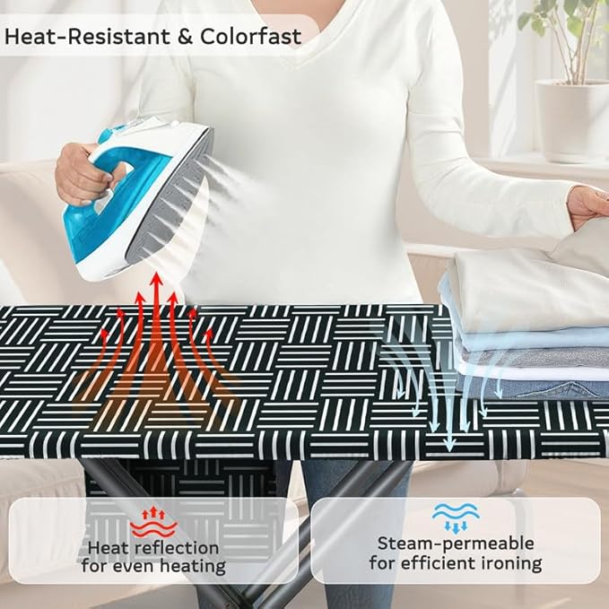 FIOBEE Ironing Board Cover and Pad Extra Thick Iron Board Pad