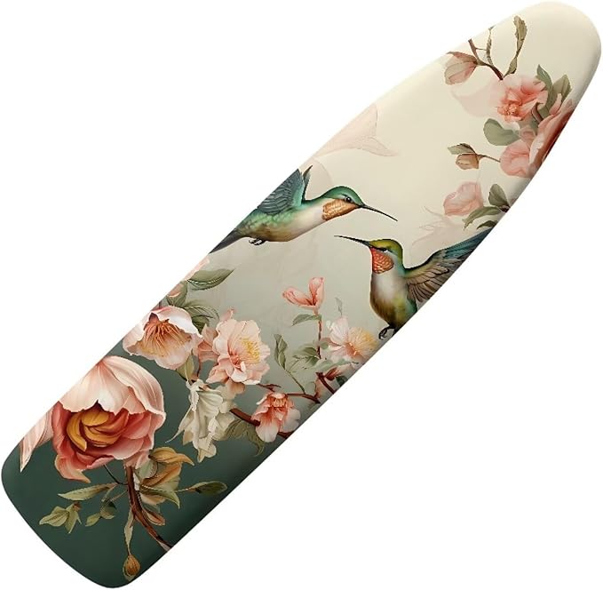 Bird Flowers Iron Board Cover Scorch Resistant Heat Insulation Ironing Board