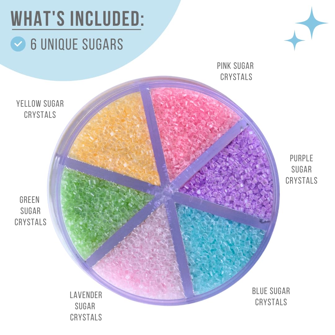 Sweets Indeed Valentines Sprinkles 6-Cell Jar | Heart Sprinkles, Red White Pink Jimmies & Sanding Sugar | Baking & Decorating | 6.45 ounces