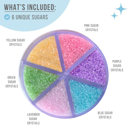 Sweets Indeed Valentines Sprinkles 6-Cell Jar | Heart Sprinkles, Red White Pink Jimmies & Sanding Sugar | Baking & Decorating | 6.45 ounces