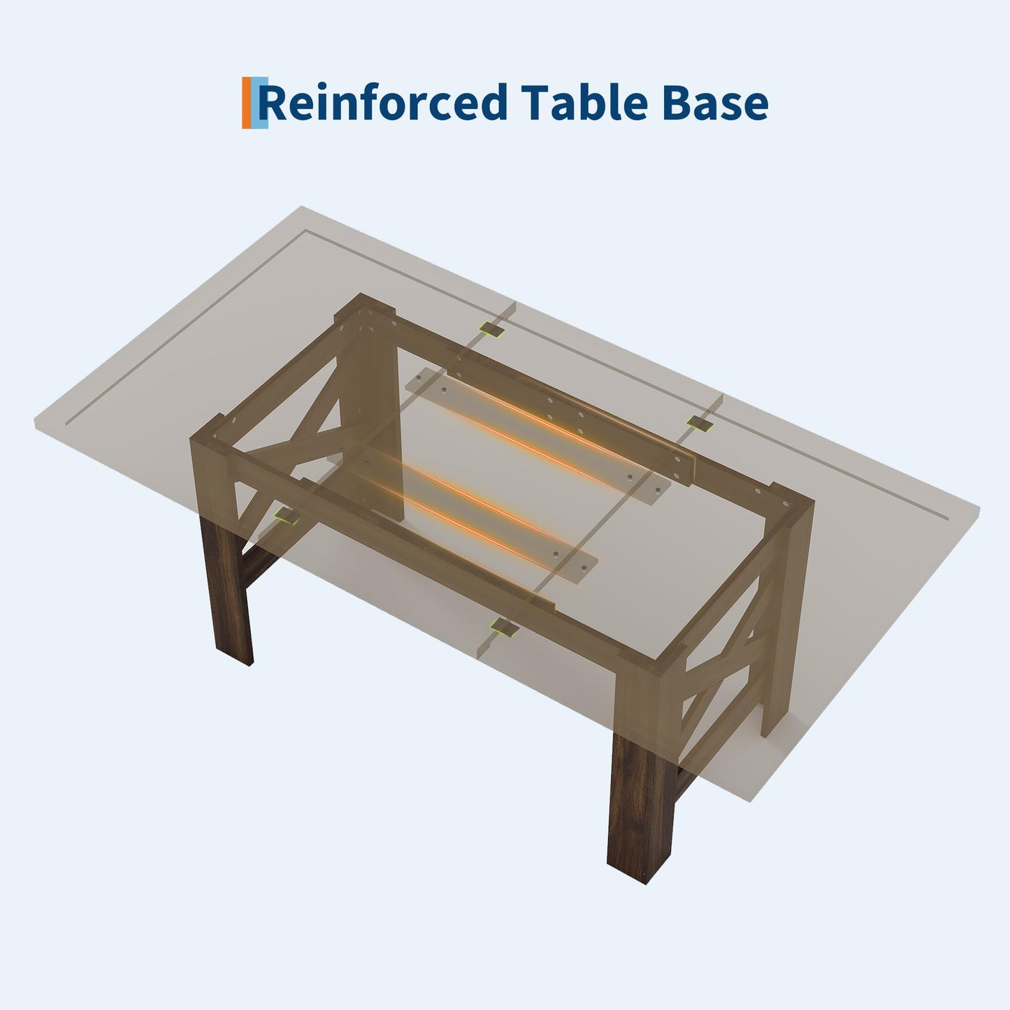Garvee Wood Farmhouse Dining Table for 6-8, Heavy Duty Large Kitchen Table, 70.87" Long Rectangular Dining Room Tables with Strong Legs, Thickness Tabletop, for Big Family, Dinette, Rustic Gray