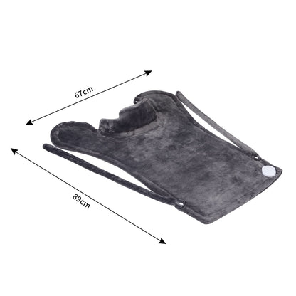Ambershine 17''x33'' XXXL King Size Heating Pad with 12 Temperature Settings & 4 Auto-Off Countdown Timers, Pain Relief for Back/Neck/Shoulders/Abdomen/Legs, Christmas Gifts for mom dad (Dark Gray)