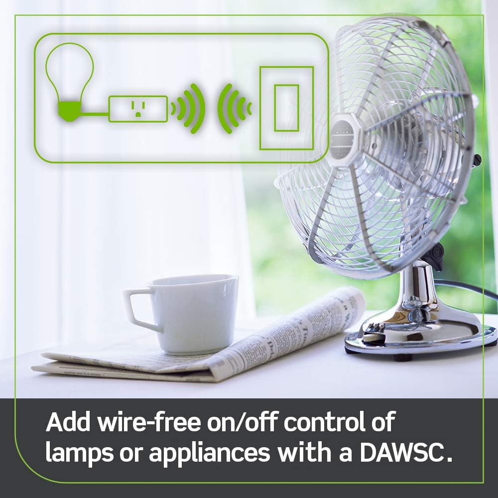 Leviton Decora Smart Switch, Wi-Fi 2nd Gen, Neutral Wire Required, Works with Matter, My Leviton, Alexa, Google Assistant, Apple Home/Siri & Wired or Wire-Free 3-Way, D215S-1RW, White