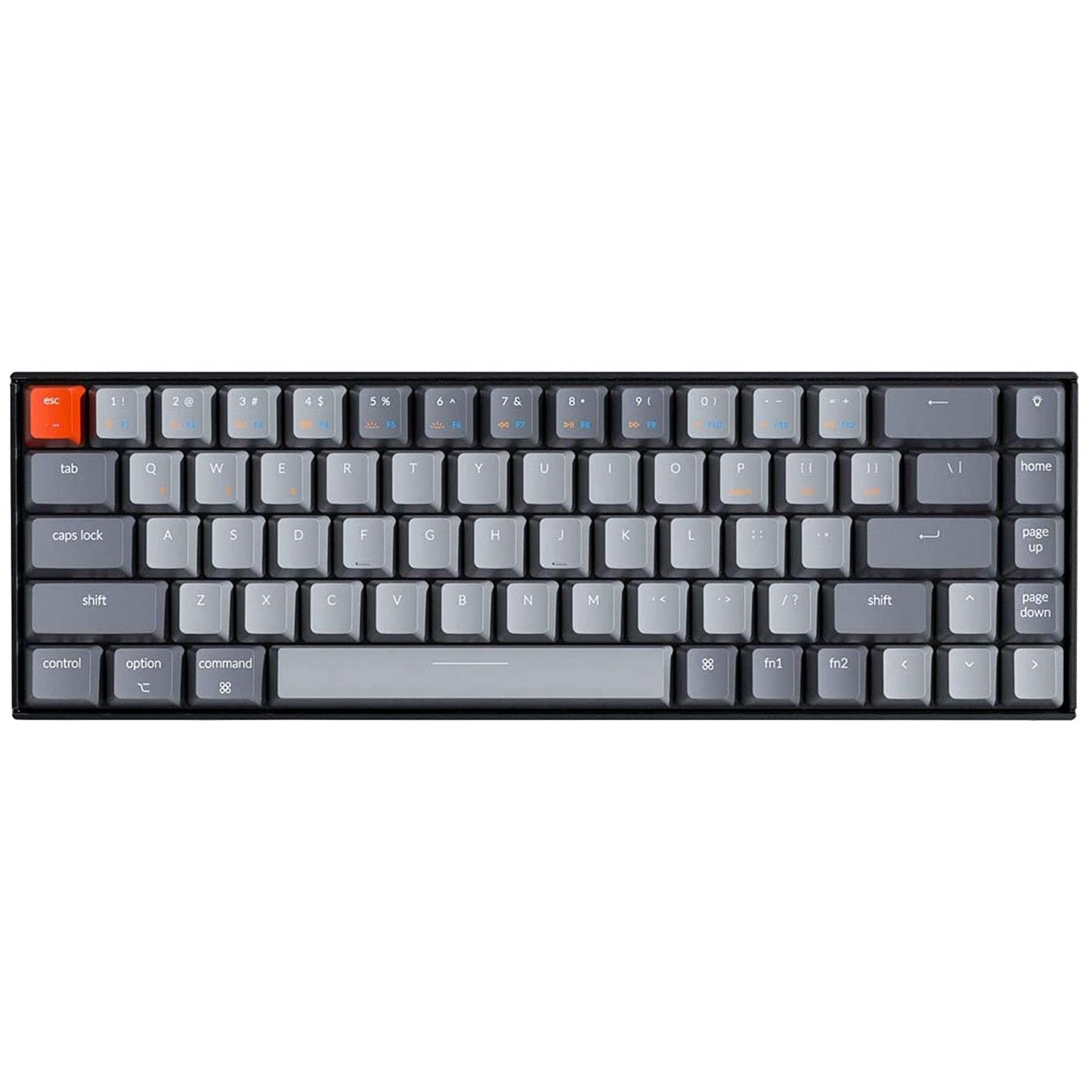Keychron K6 Bluetooth 5.1 Wireless Mechanical Keyboard with Keychron K Pro Red Switch/LED Backlit/Rechargeable Battery, 68 Keys Compact Keyboard Compatible with Mac Windows