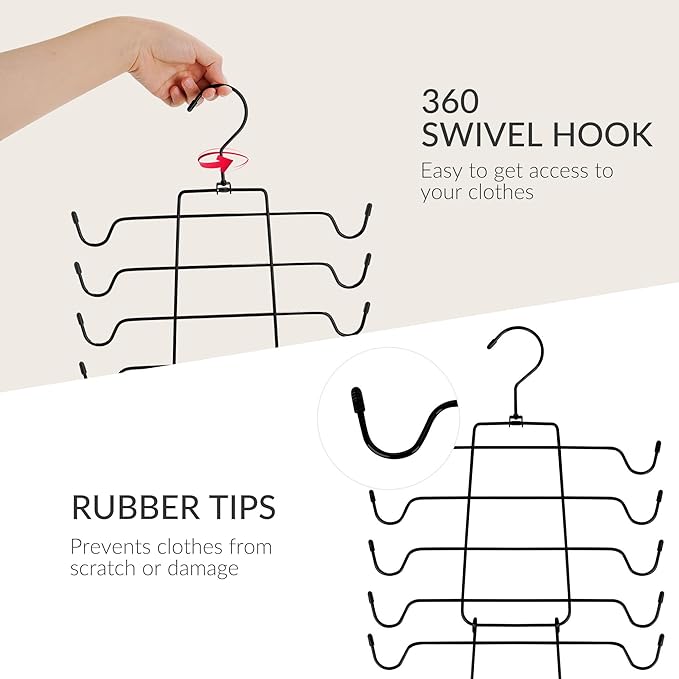 ZEDODIER 6 Pack Tank Top Hanger Space Saving, Bra Hangers