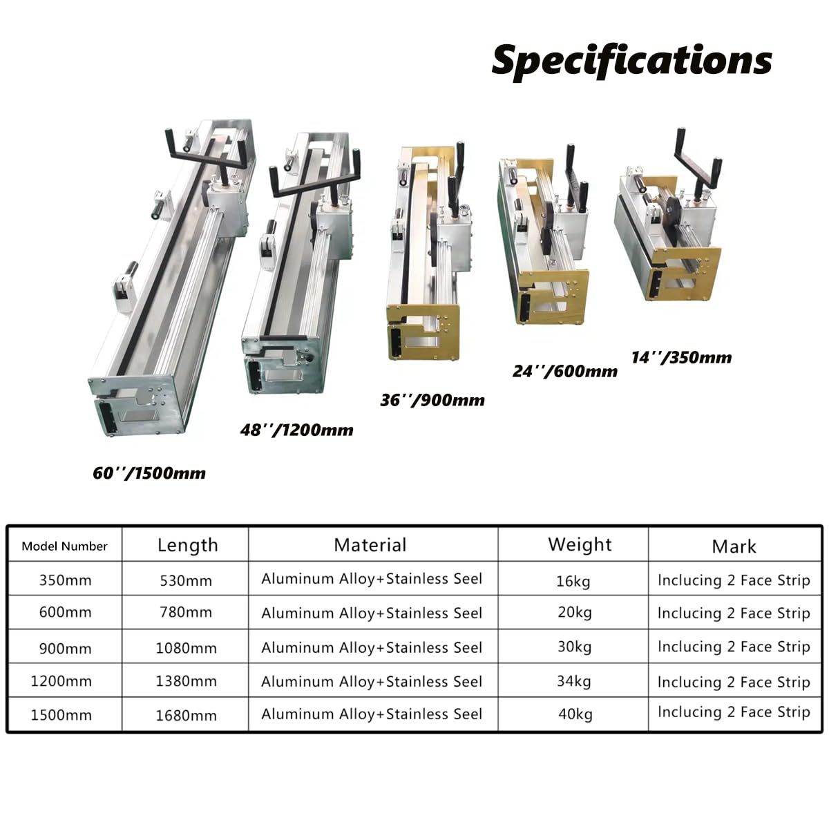 14'' Conveyor Belt Manual Roller Machine, Industrial Fastener Roller Lacer Installation Tool Splice Assembler with 2 Face Strips, for Flexco Wire Hook Steel Buckle Spike Lacing Fastener