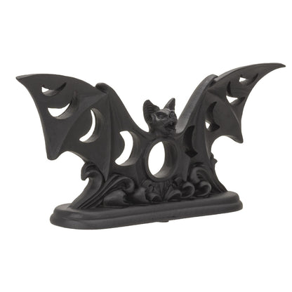 Pacific Giftware Alchemy Gothic Lunaeca Tea Light Candle Holder Phases of The Moon Bat Ornament