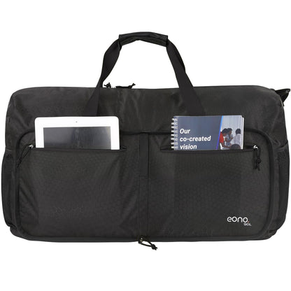Eono 90L Foldable Travel Duffle Bag Hold All Travel Luggage Bag Holiday Bag with Multi-Pockets for Women Men (Black)