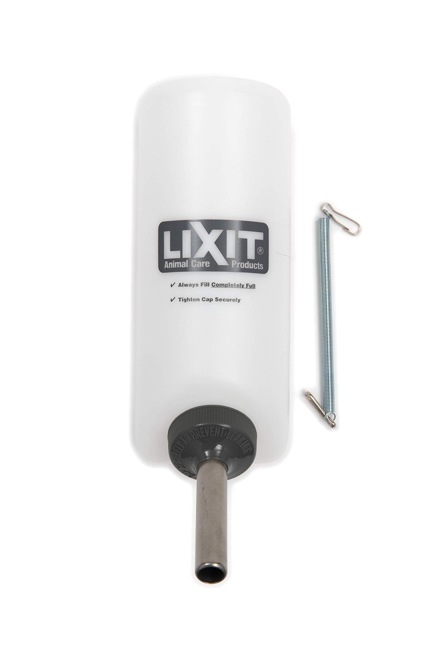 Lixit Wide Mouth Water Bottles for Large and Small Dogs (32oz Large Dog, White)