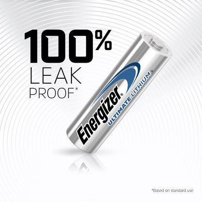Energizer AA Batteries, Ultimate Double A Battery Lithium, 12 Count