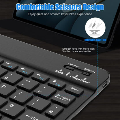NOOX Bluetooth Keyboard for iPad 10th Generation, iPad Pro 13/12/11/10/9/8/7 inch, iPad Air 13/11th Gen, iPad mini, Tablets, etc. - Slim Wireless Portable Travel Office Computer Accessories