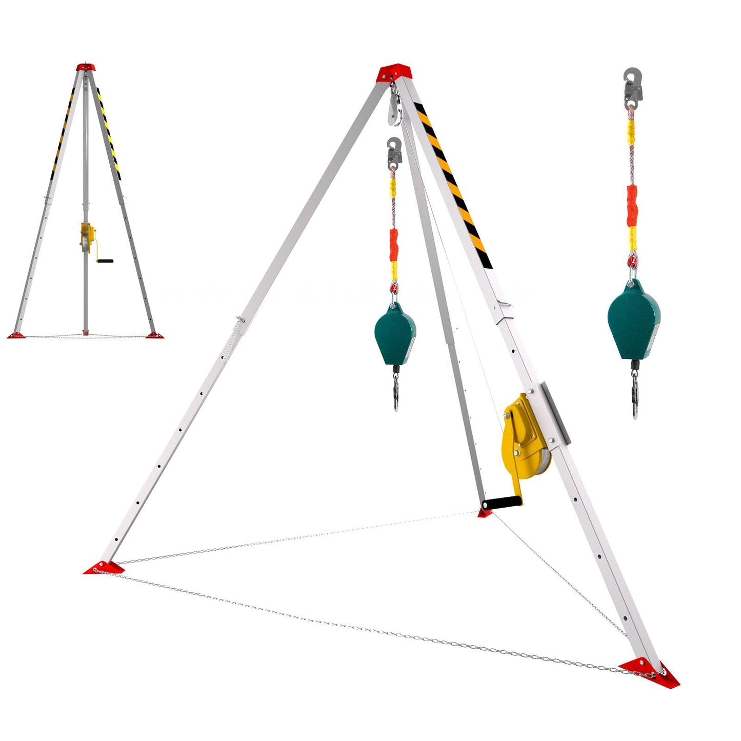 Traditional Confined Space Tripod, 1800lbs Confined Space Tripod Kit, Confined Rescue Tripod for Traditional